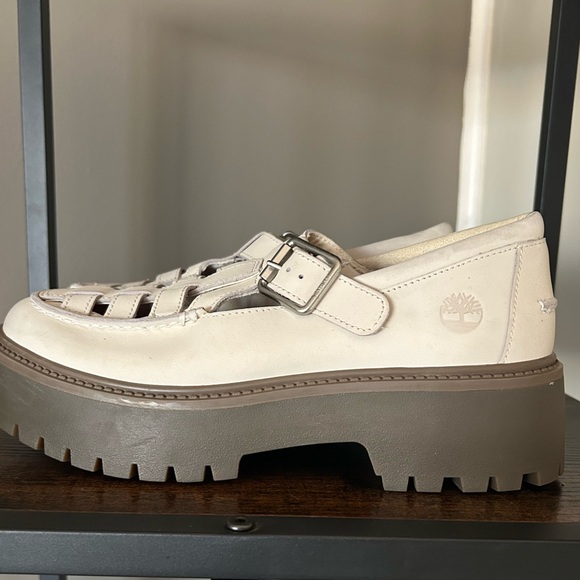 Timberland Women's Stone Street Platform Buckle Shoe Size 9 Leather Mary Jane - Picture 14 of 16